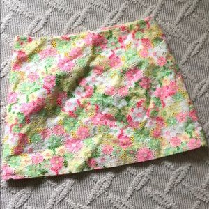 Lilly Pulitzer flower skirt